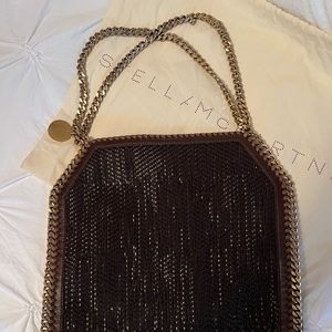Stella, McCartney, shoulder bag, gold chain for straps